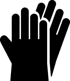 Protection Gloves Outline Drawing Svg Vector, Free Vectors File